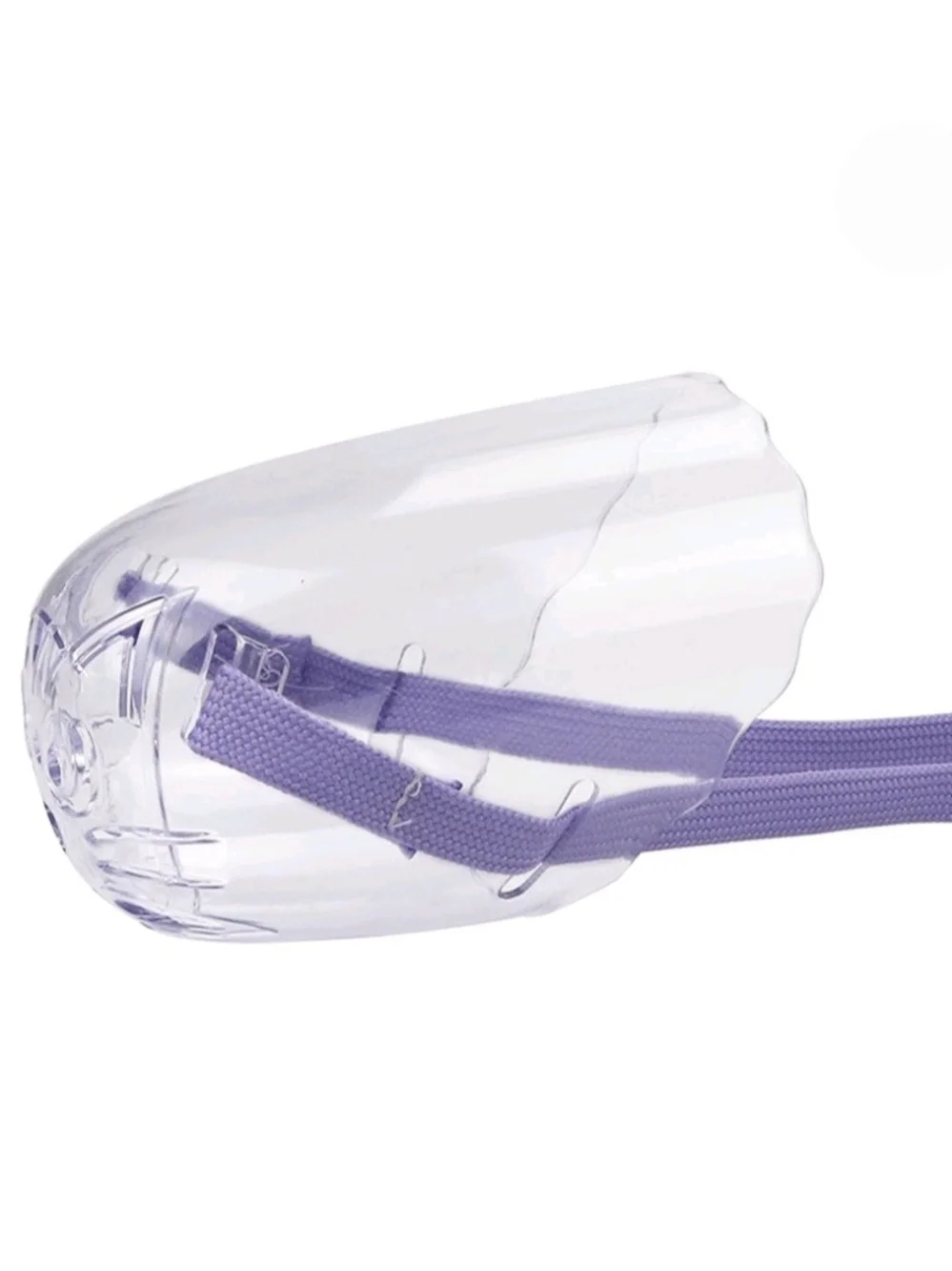 Cat Protective Face Shield with Adjustable Purple Strap